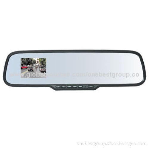 China Car DVR Rear-view Mirror, 1,080P, 120-degree Wide Angle, Built-in G-sensor